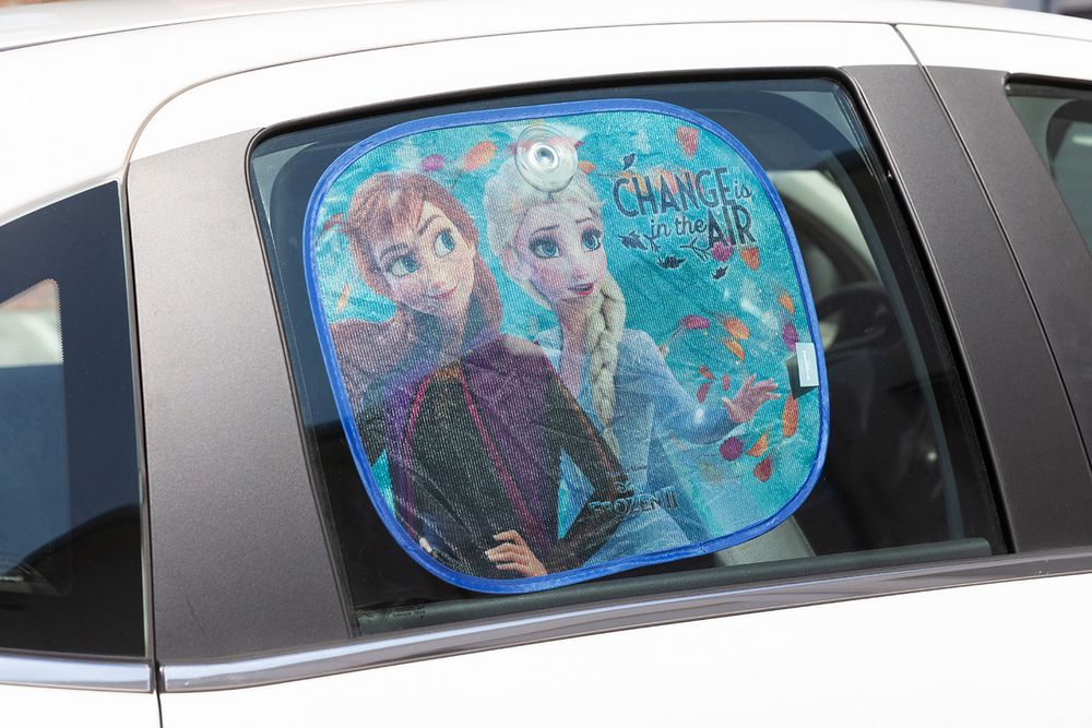 Frozen Anna und ELSA Einzelauto-Seitensonnenschutz für Mädchen