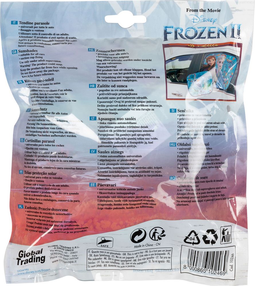 Ein Paar Frozen II Elsa Anna und Olaf Mädchen Auto Sonnenschutz Seiten –  Tataway