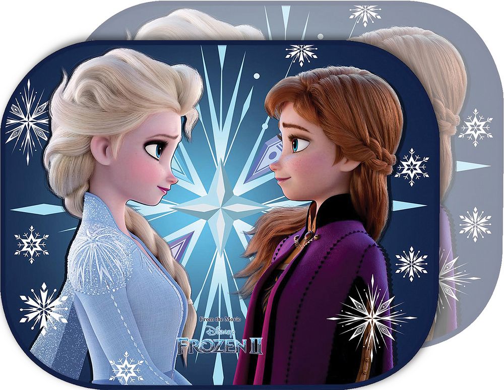 Paar Frozen II Auto-Sonnenschutz Seitenvorhänge Prinzessinnen Elsa und Anna  Mädchen