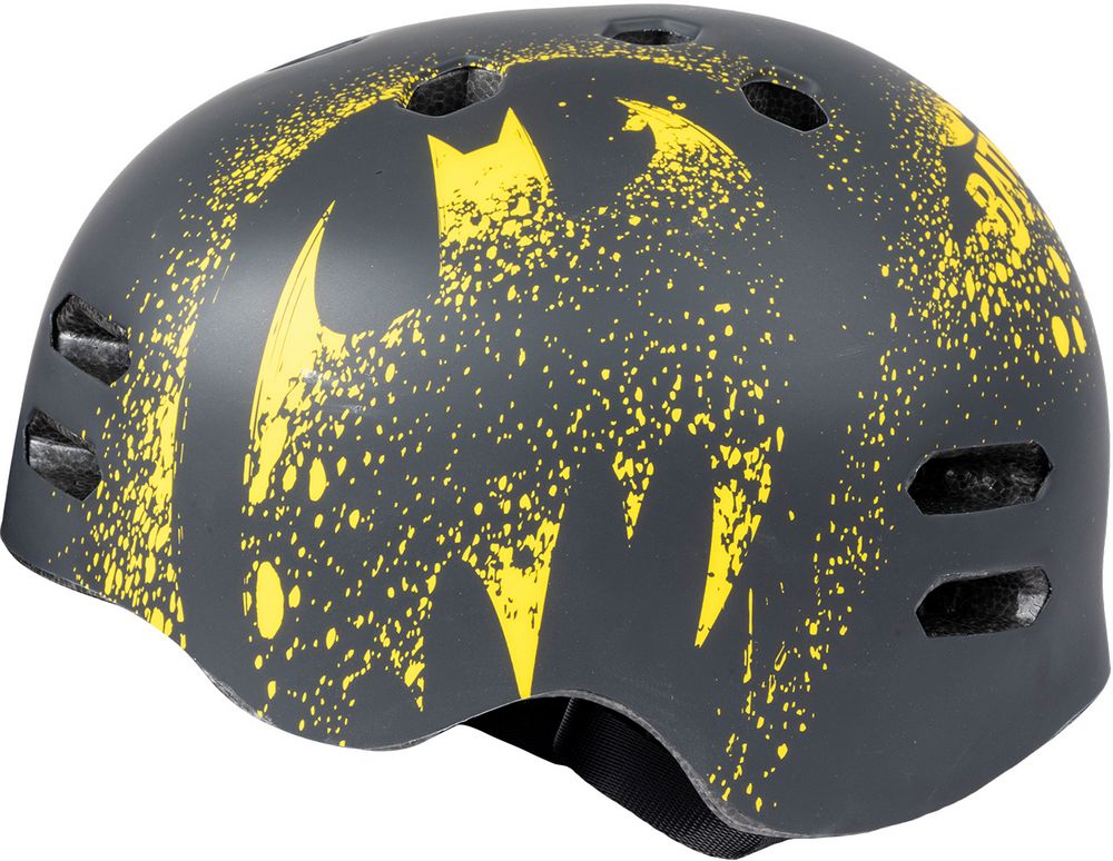 Street children's bike helmet with Batman pattern size M