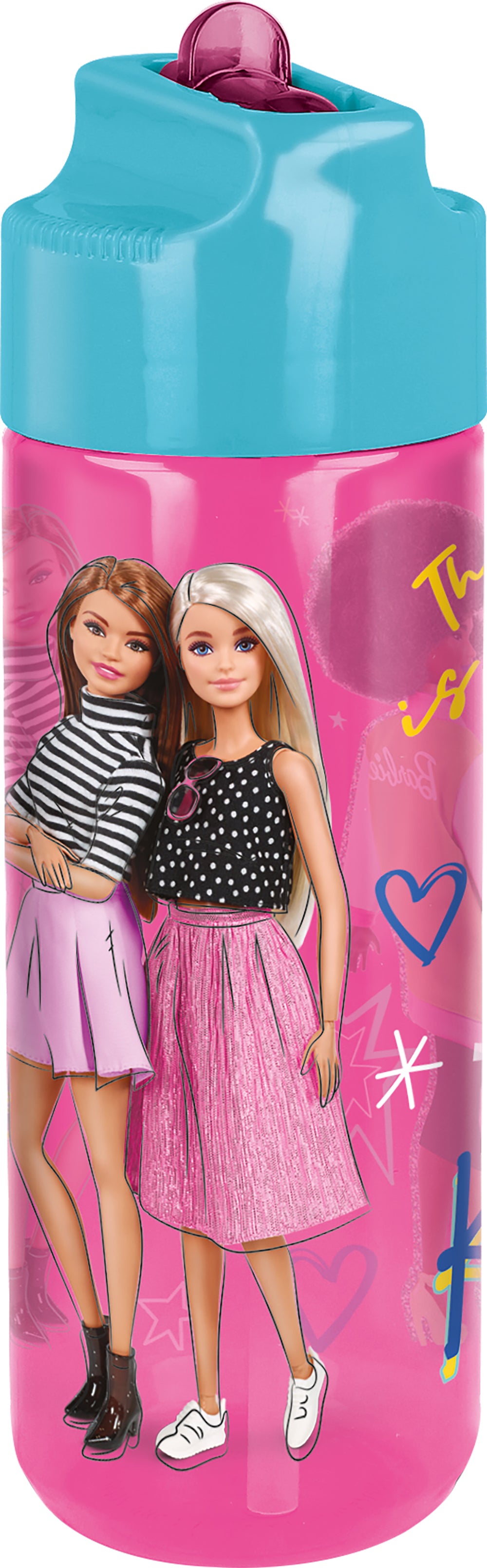 Borraccia Rosa per bambini in plastica Barbie 540 ml – Tataway