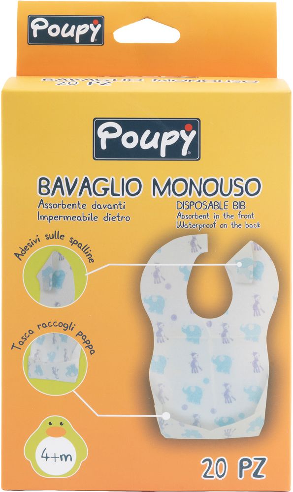 Bavaglini Usa E Getta Per Bambini - Confezione Da 10, Impermeabili E Con Tasca - Foto 4